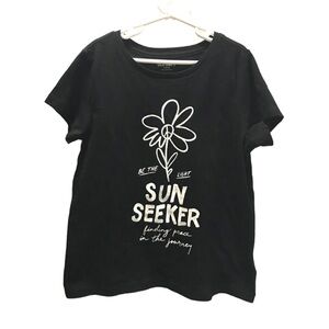 Old Navy Girls Sun Seeker Black Tshirt size 10/12